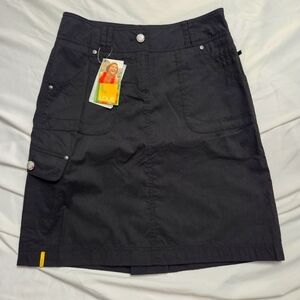 Lole Cheery Hiking Utility Skirt Black Size 4 NWT